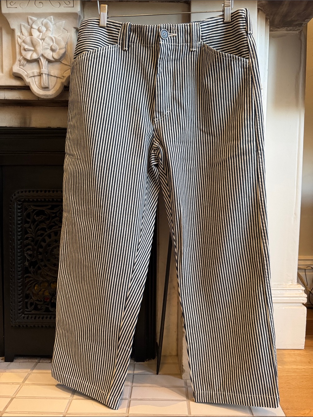 Gravel & Gold Striped Pants